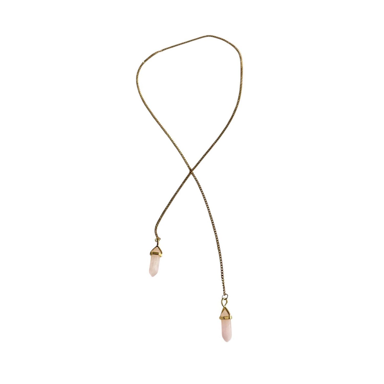 Drop Gemstone Necklace