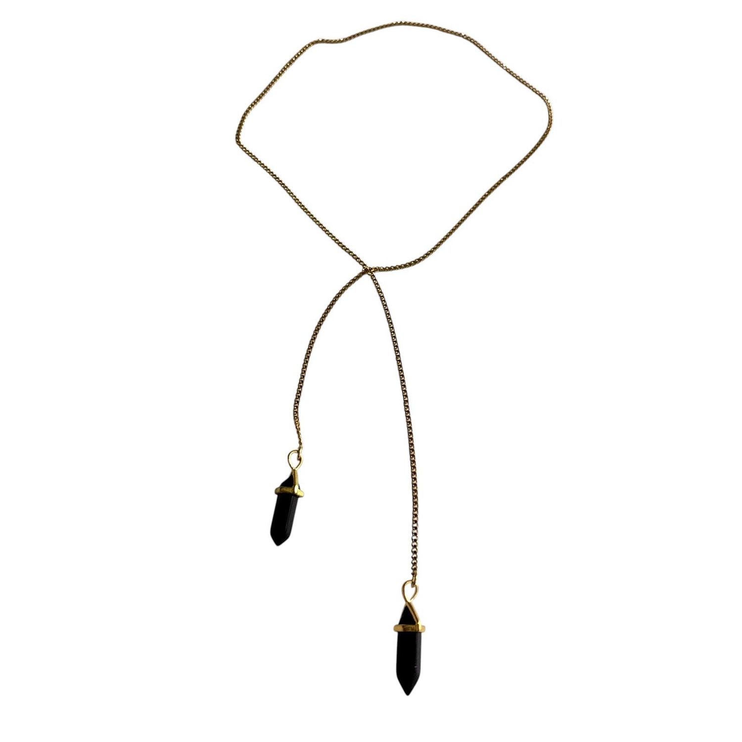 Drop Gemstone Necklace