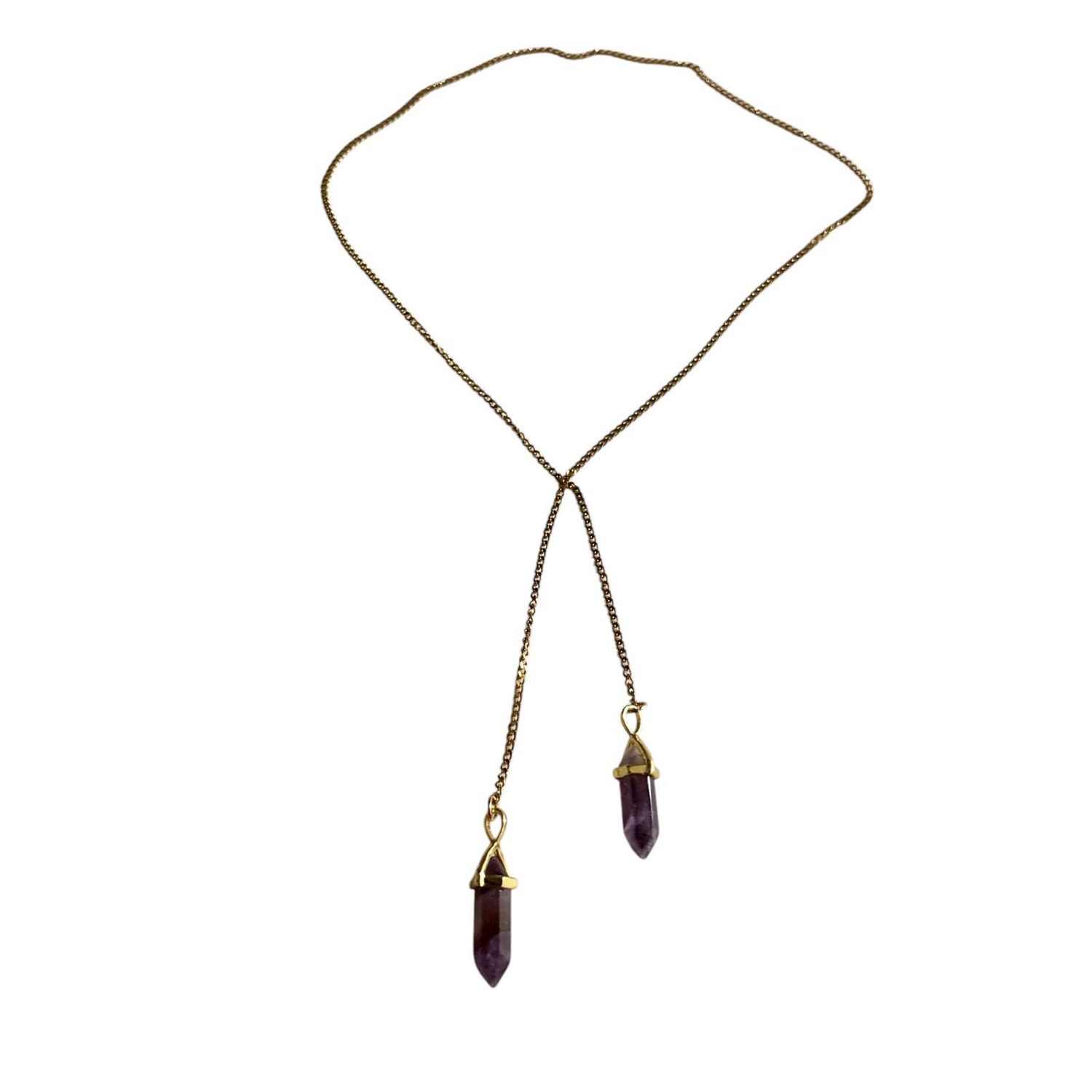 Drop Gemstone Necklace