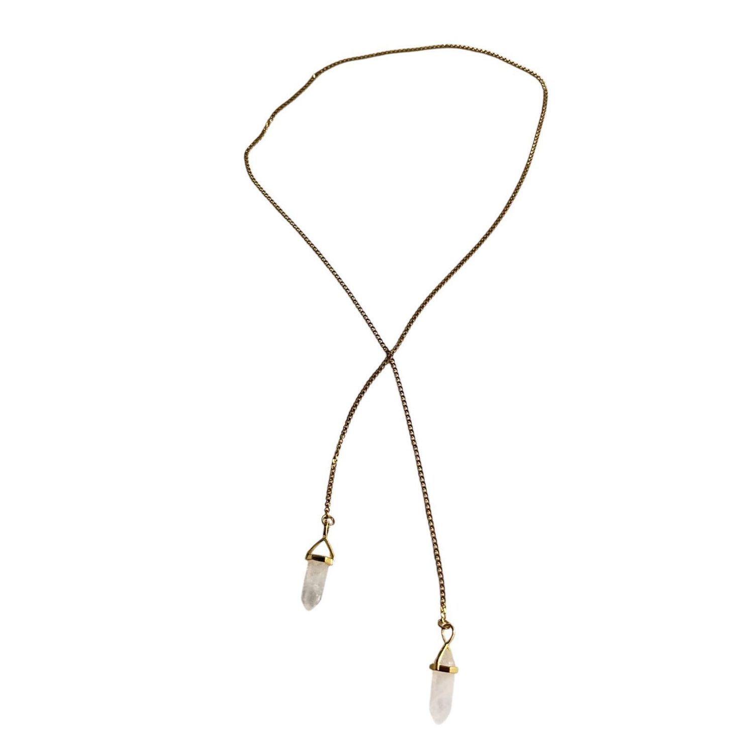 Drop Gemstone Necklace