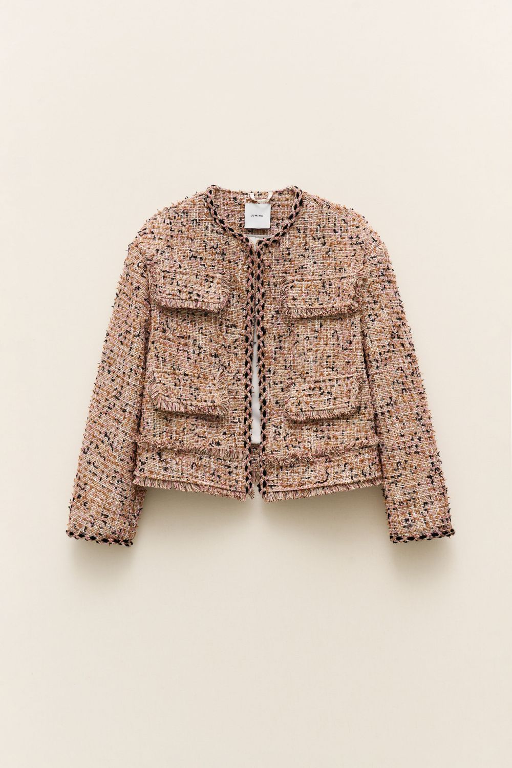 Bouclé Short Jacket - Pink
