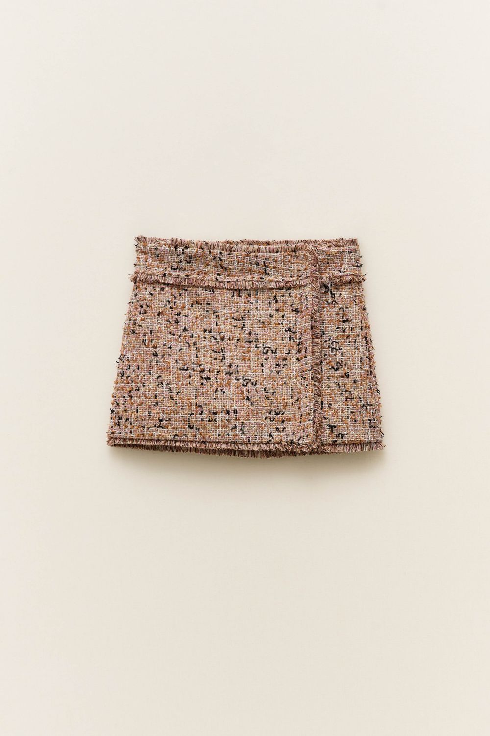 Bouclé Mini Skirt - Pink Bouclé Mini Skirt - Pink, Size: S