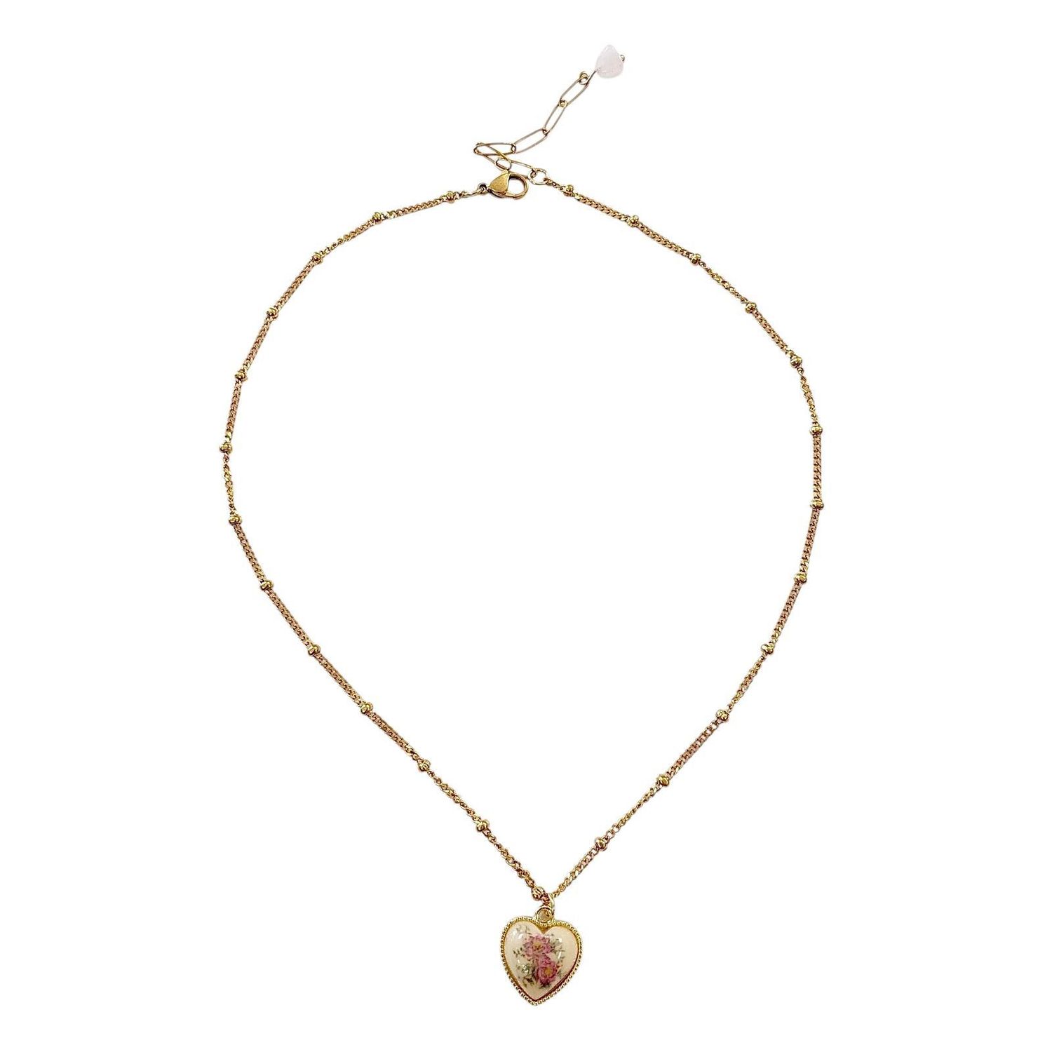 Vintage Heart Pendant Necklace