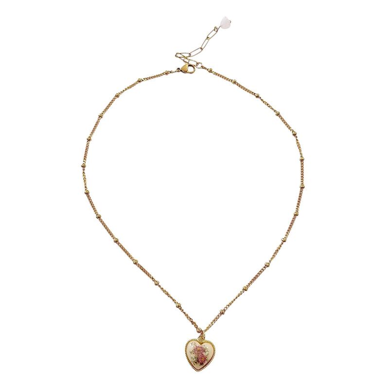 Vintage Heart Pendant Necklace