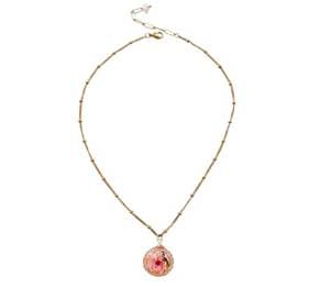 Vintage Rose Pendant Necklace