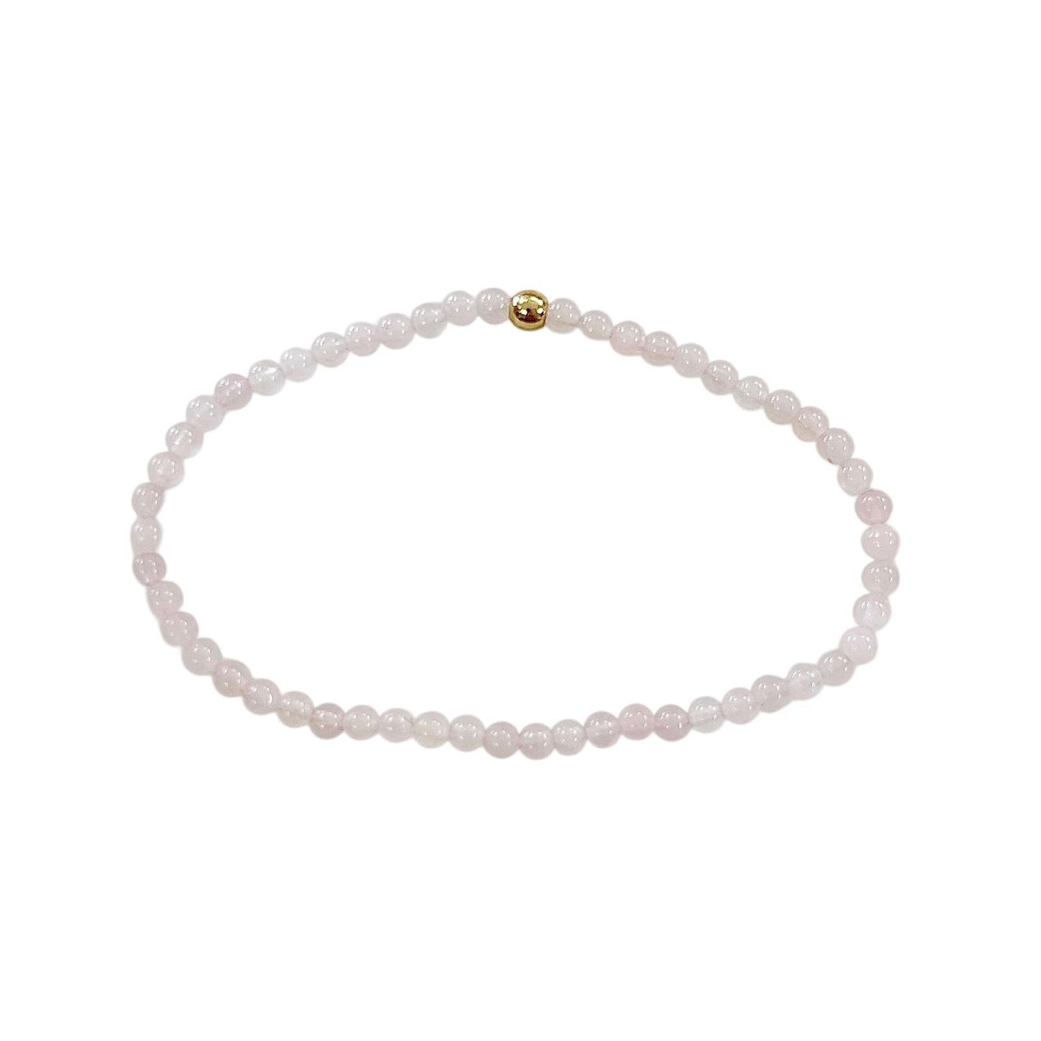 Mini Beaded Rose Quartz Bracelet
