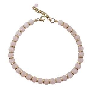 Large Rose Quartz Beaded Necklace