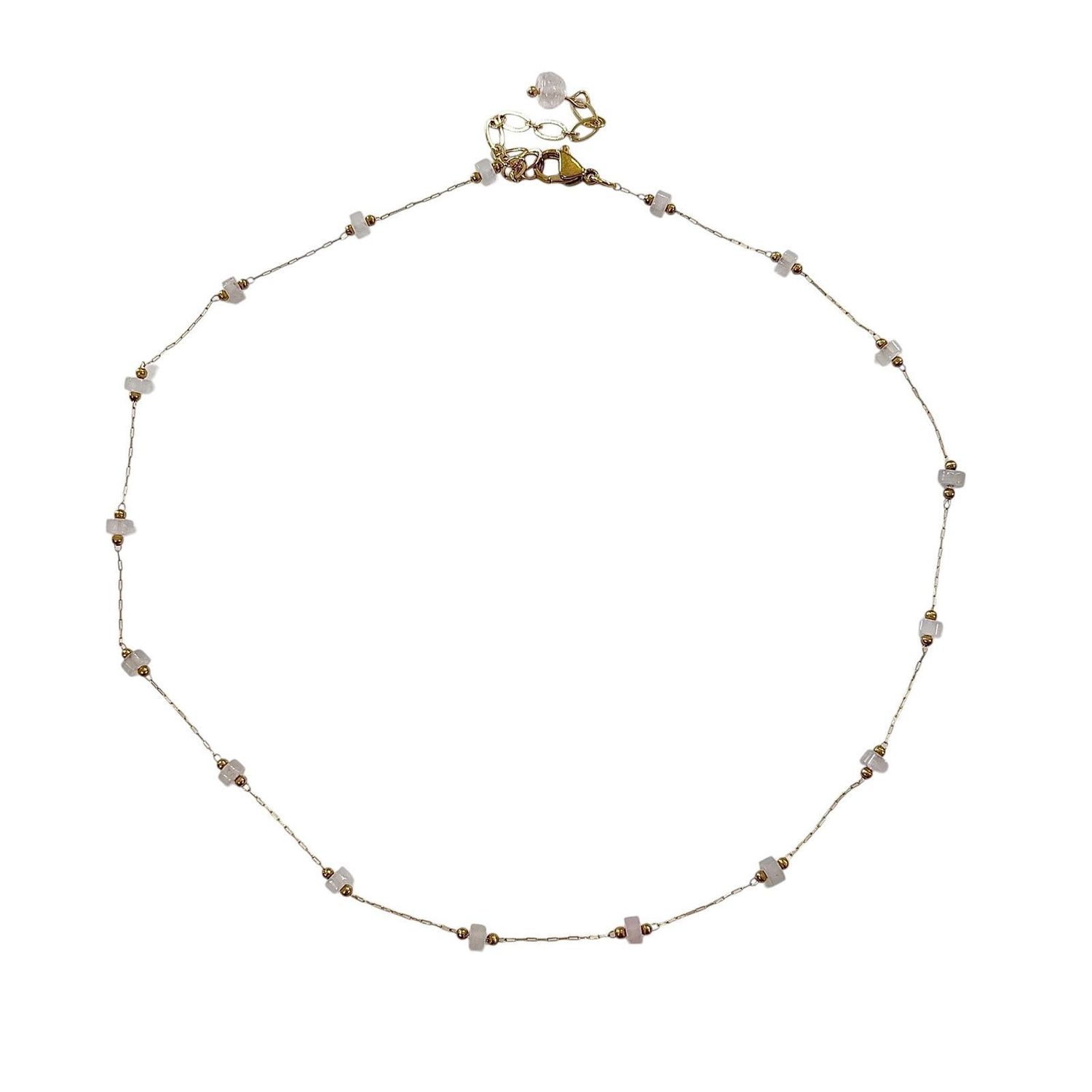 Rose Quartz Beaded Necklace