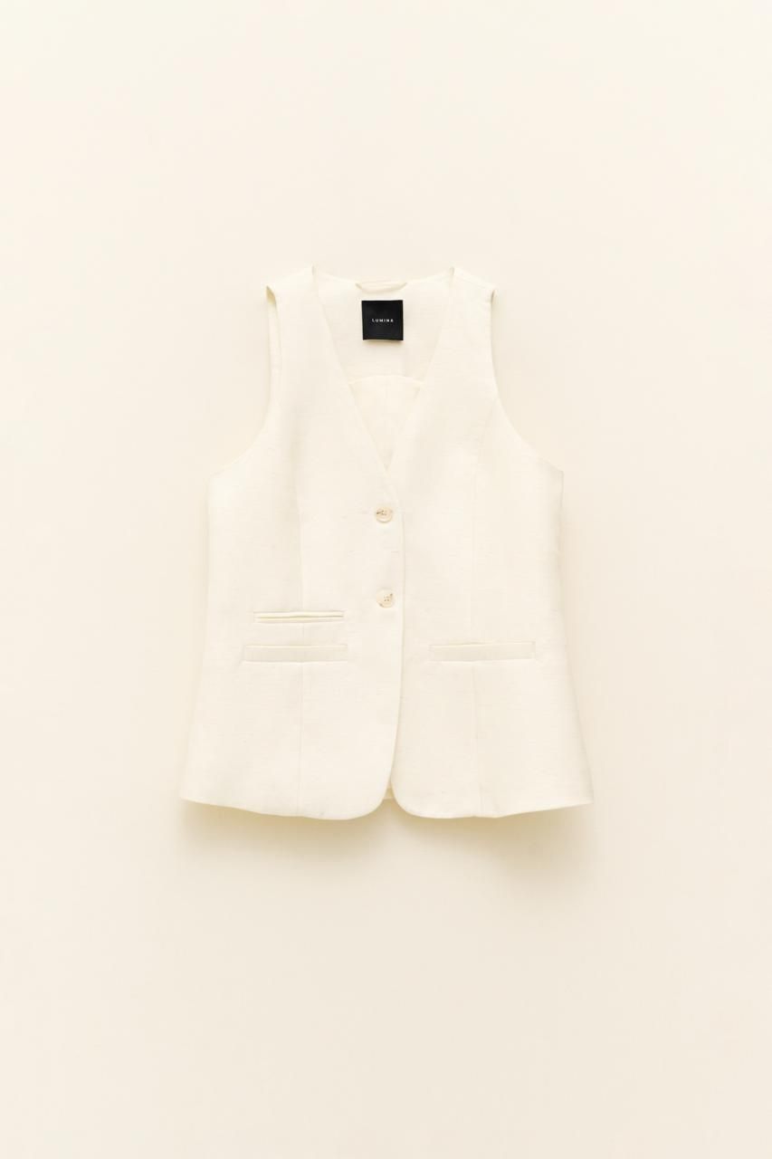 Off White Suit - Vest