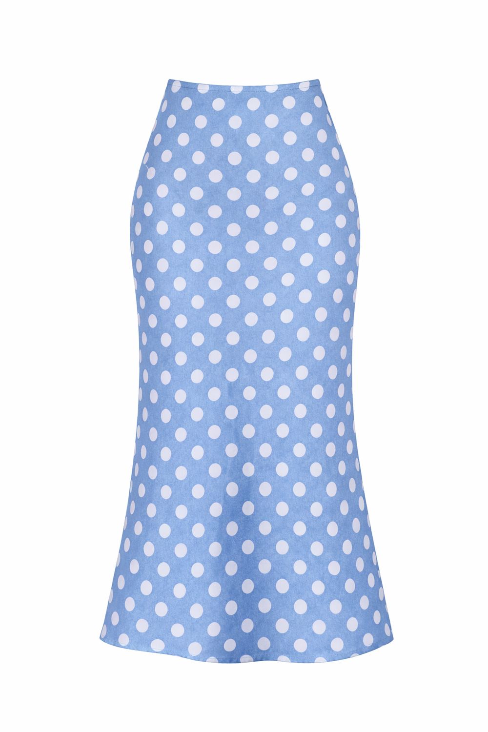 Viscose Printed Midi Skirt - Polka Dot