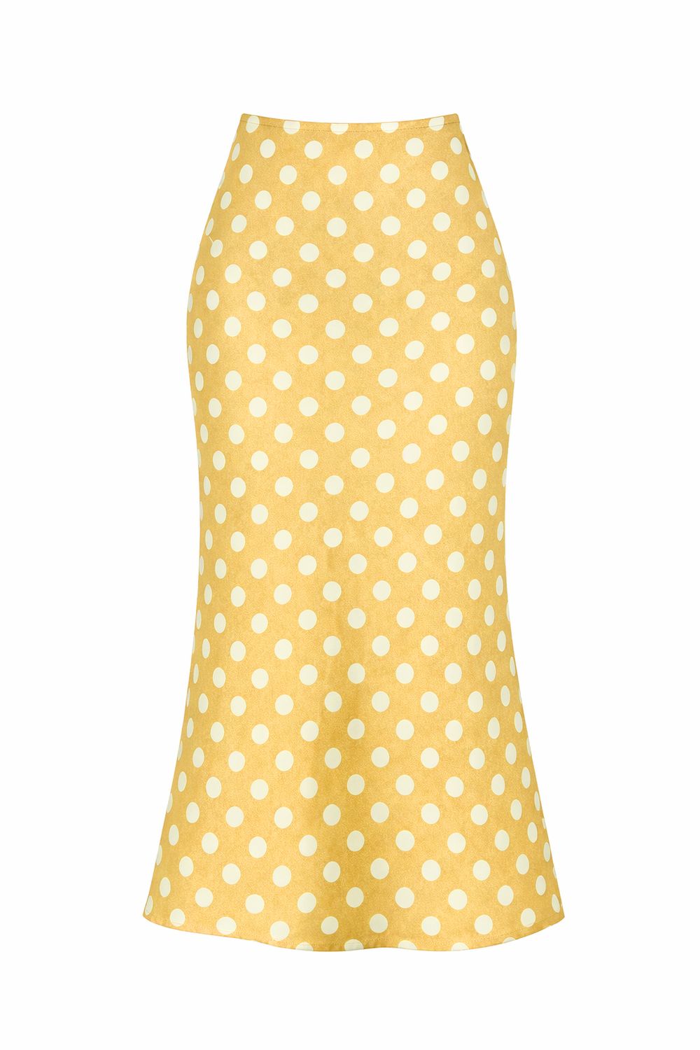 Viscose Printed Midi Skirt - Polka Dot