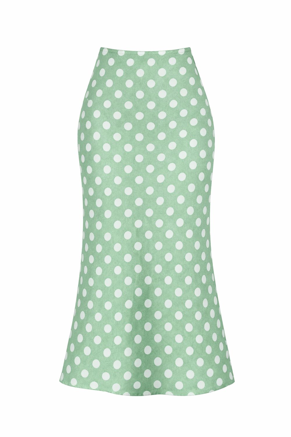 Viscose Printed Midi Skirt - Polka Dot