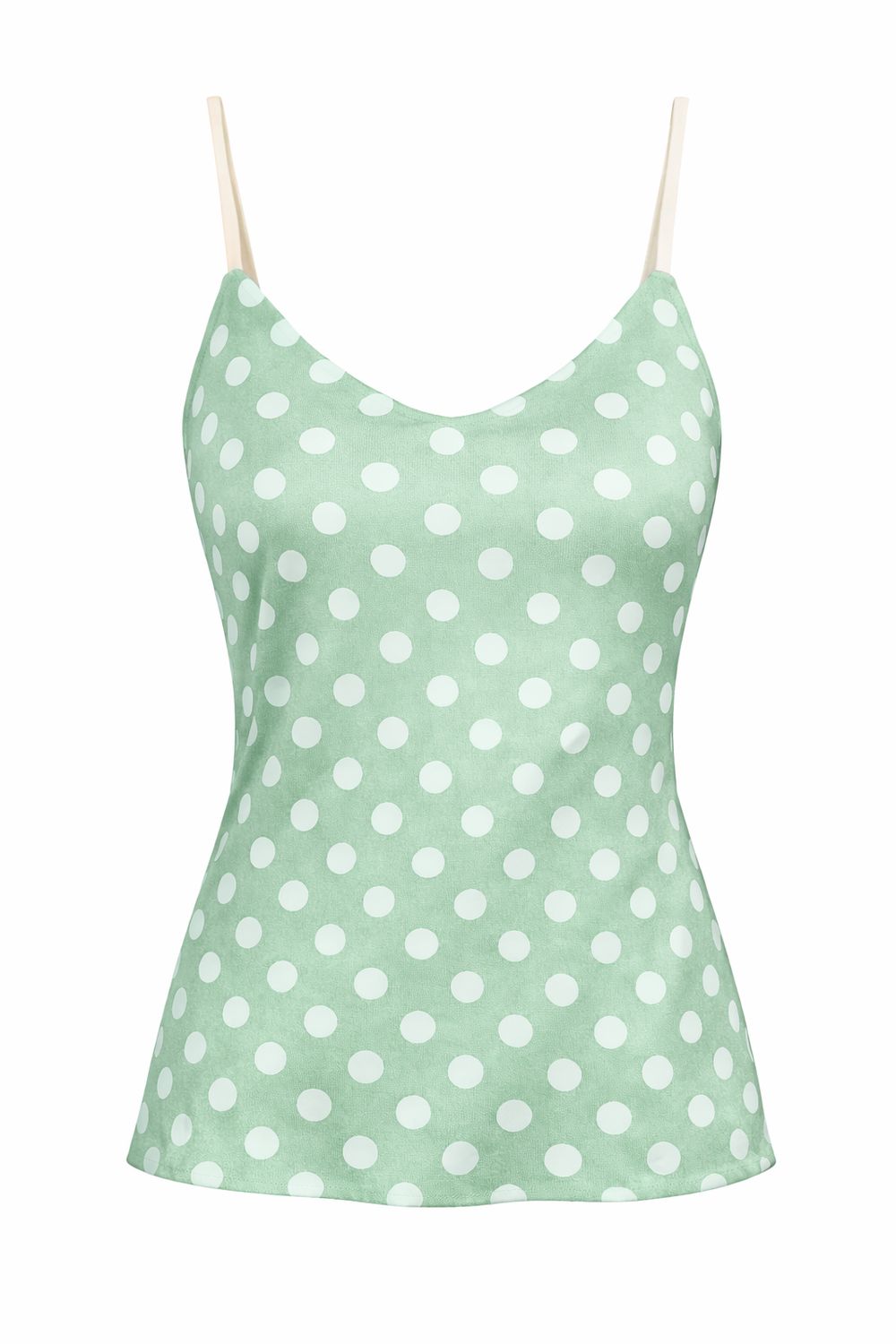Viscose Printed Cami Top - Polka Dot