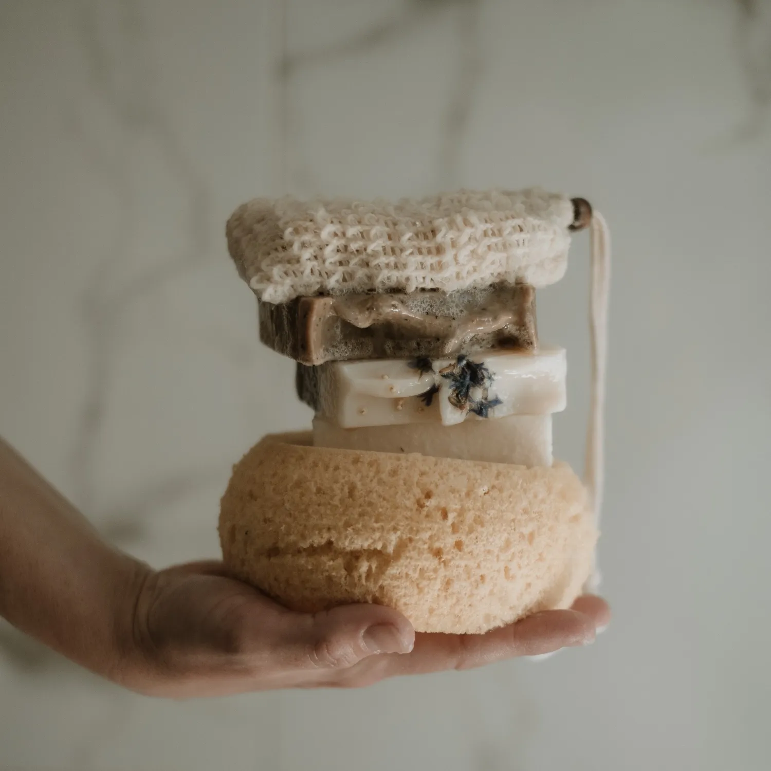 SISAL SOAP BAG | natural exfoliating soap saver