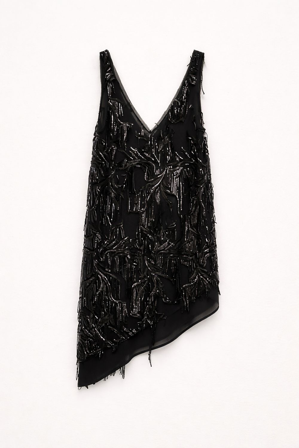 Asymmetrical Sequin Dress