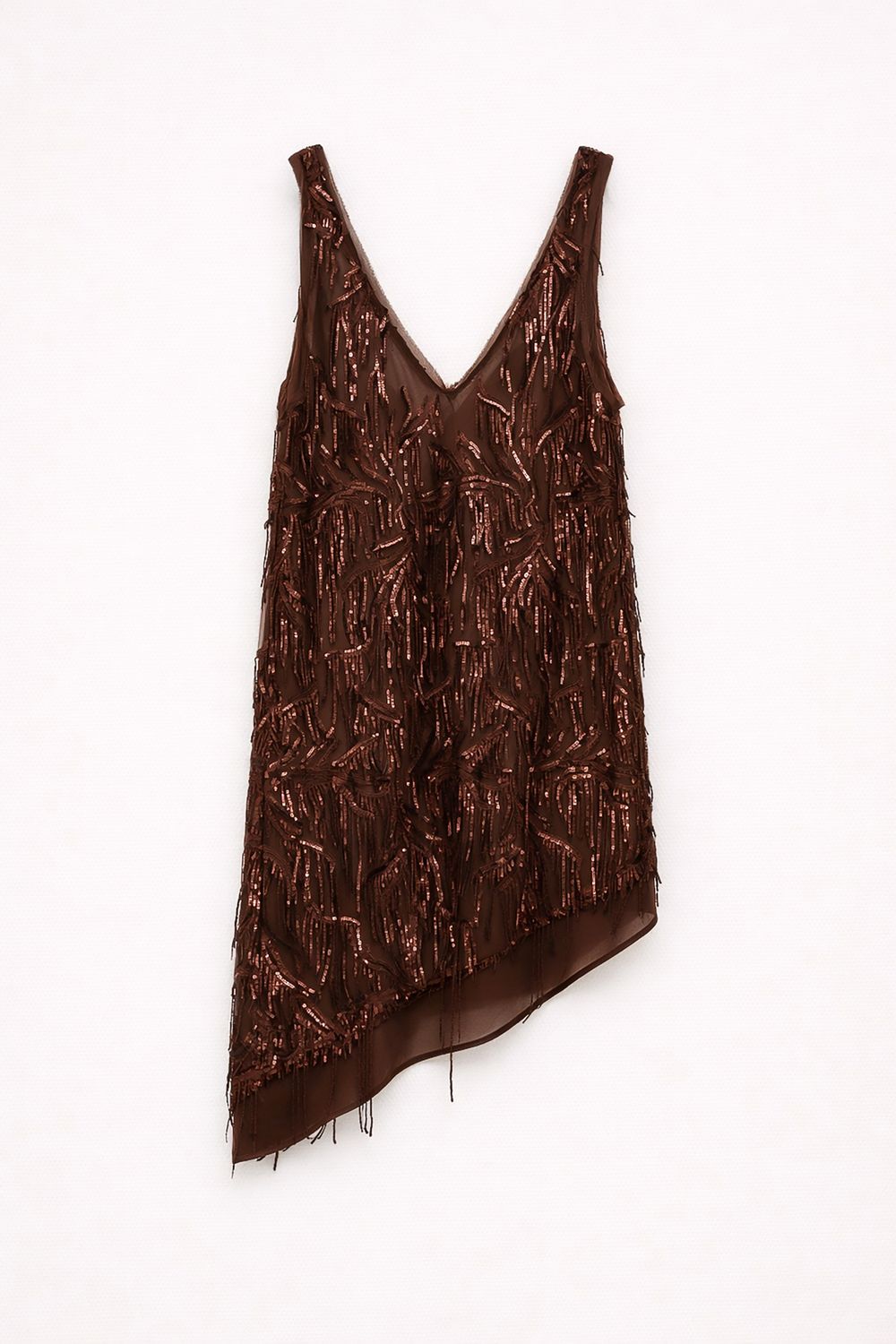 Asymmetrical Sequin Dress