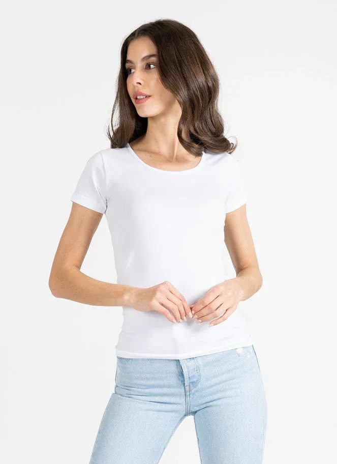Bamboo Scoop Neck Top
