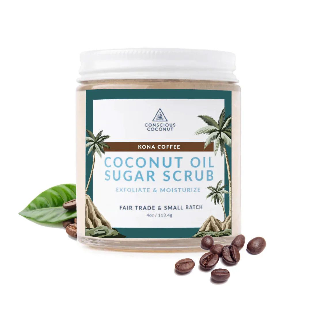 Kona Coffee Scrub Crafted with Big Island Coffee Roasters