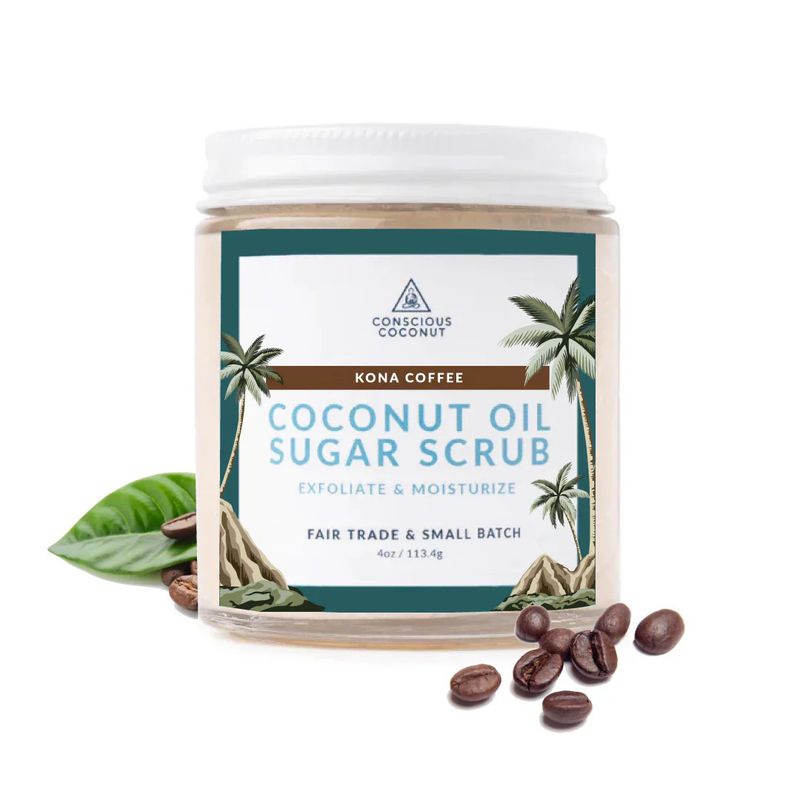 Kona Coffee Scrub Crafted with Big Island Coffee Roasters
