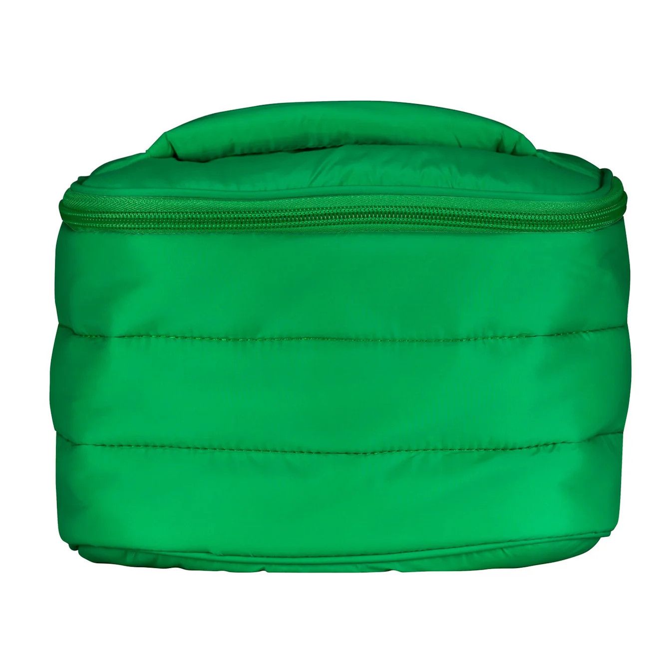 Train Case Puffer Bag - Grass Green