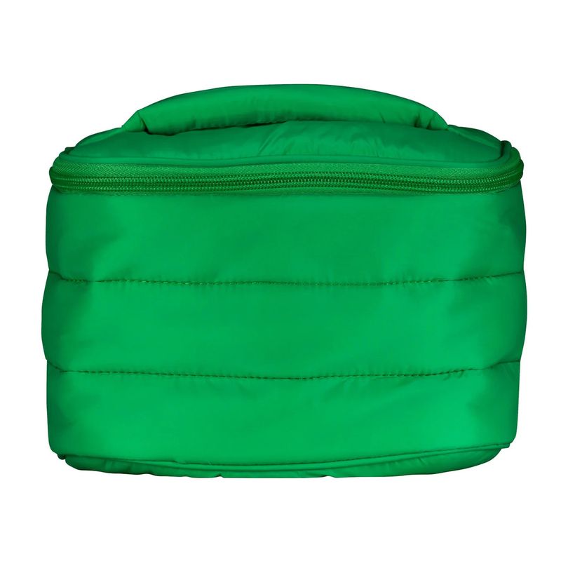Train Case Puffer Bag - Grass Green