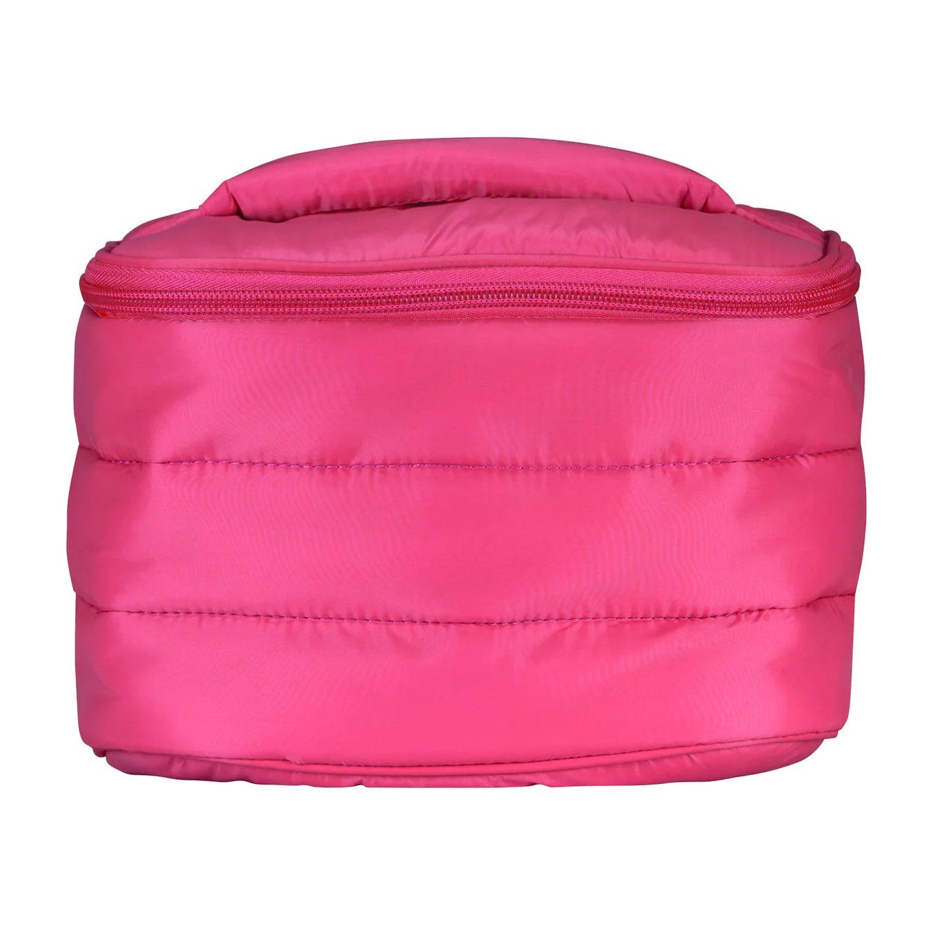 Train Case Puffer Bag - Peony Pink
