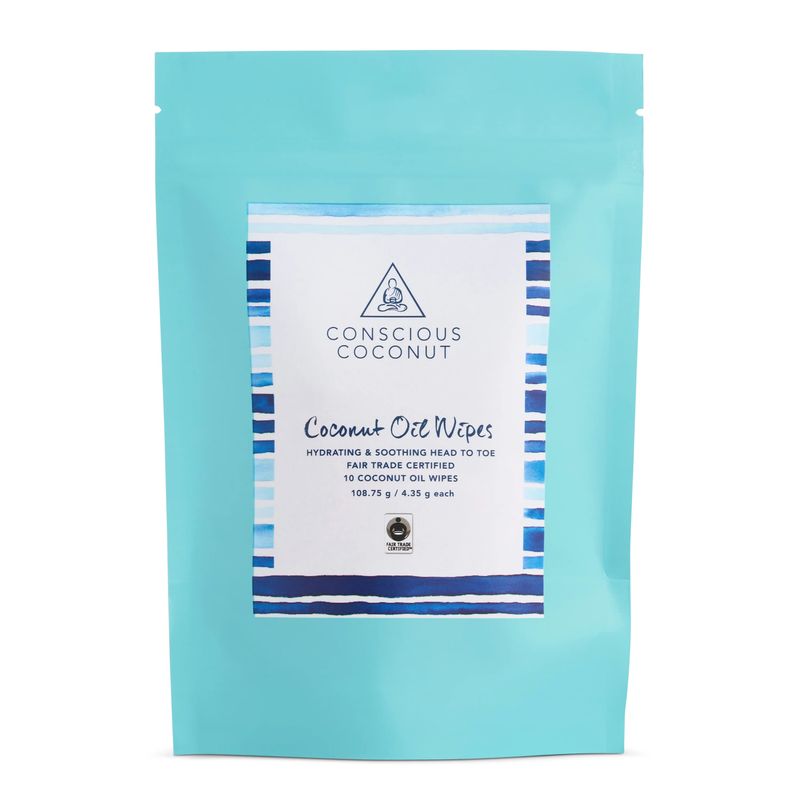 Mom + Baby Coconut Oil Wipes 10-Pack
