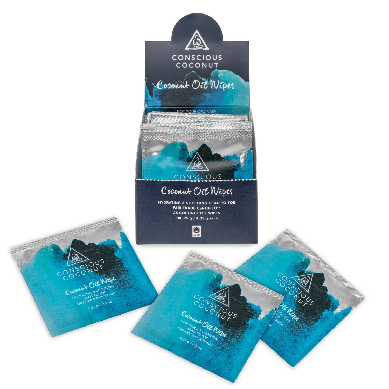 Organic Coconut Oil Wipes (25 Pack)