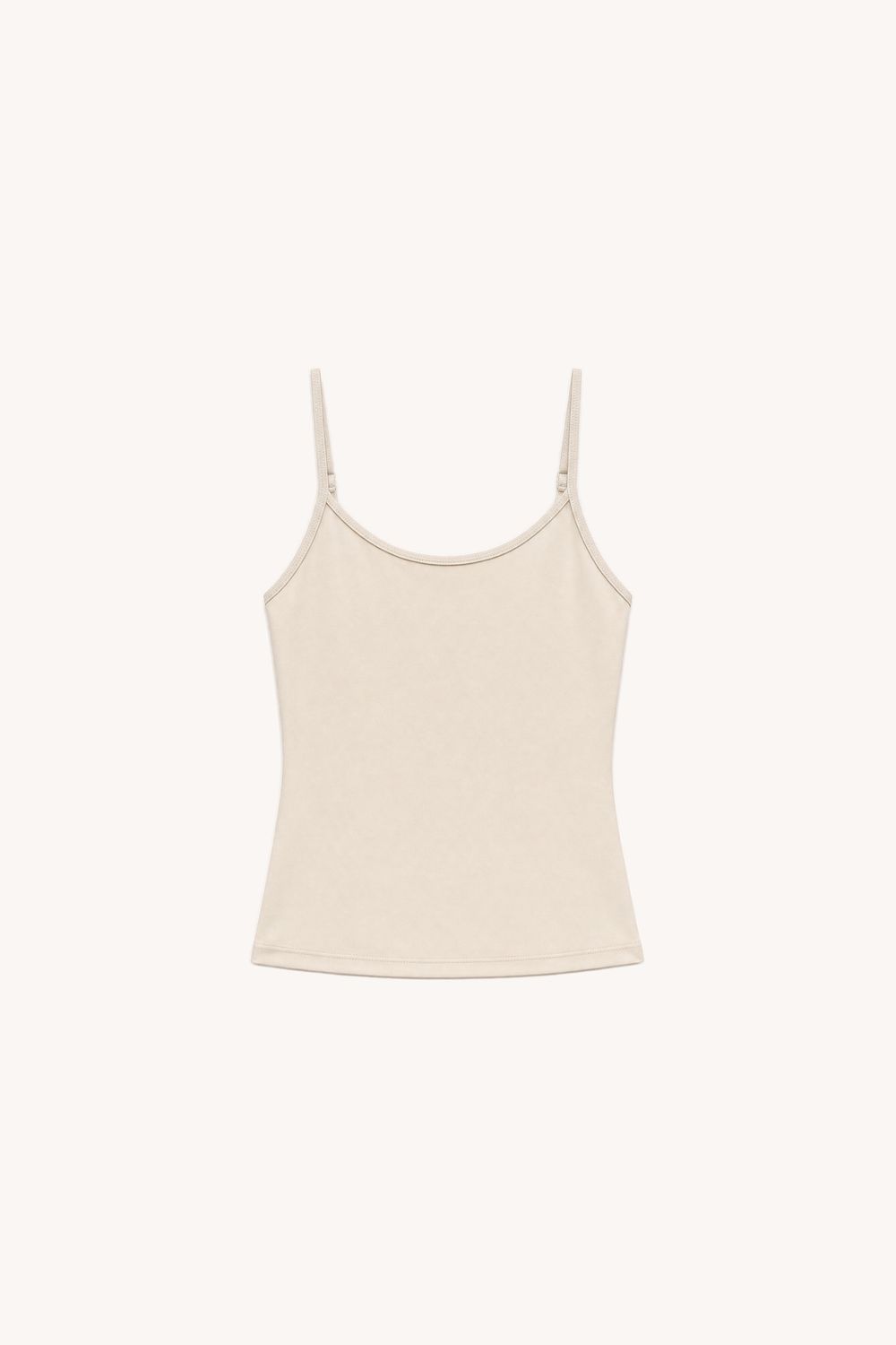 Basic Crop Tank, Color: Cream, Size: S
