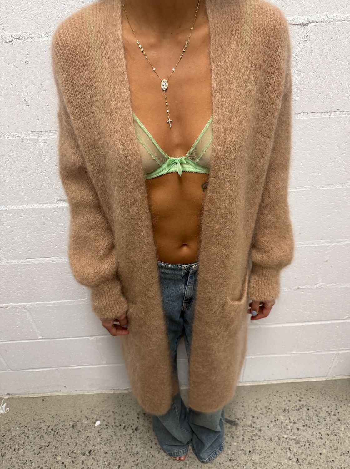 Long Mohair Cardigan