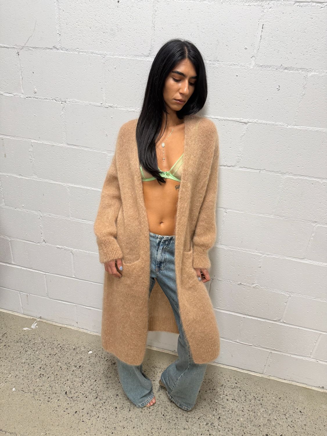 Long Mohair Cardigan