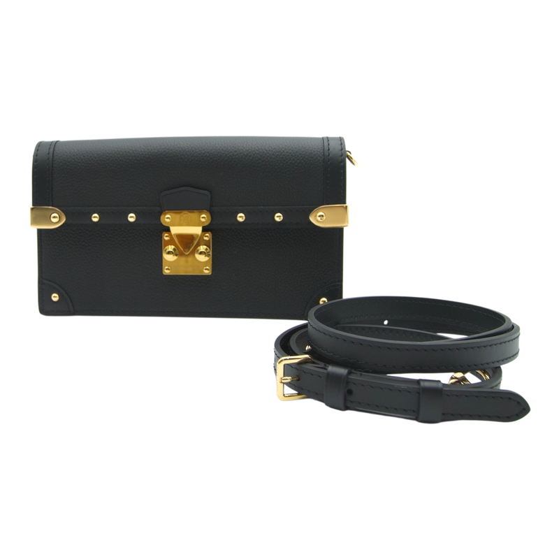 Louis Vuitton Trunk Chain Wallet, Black