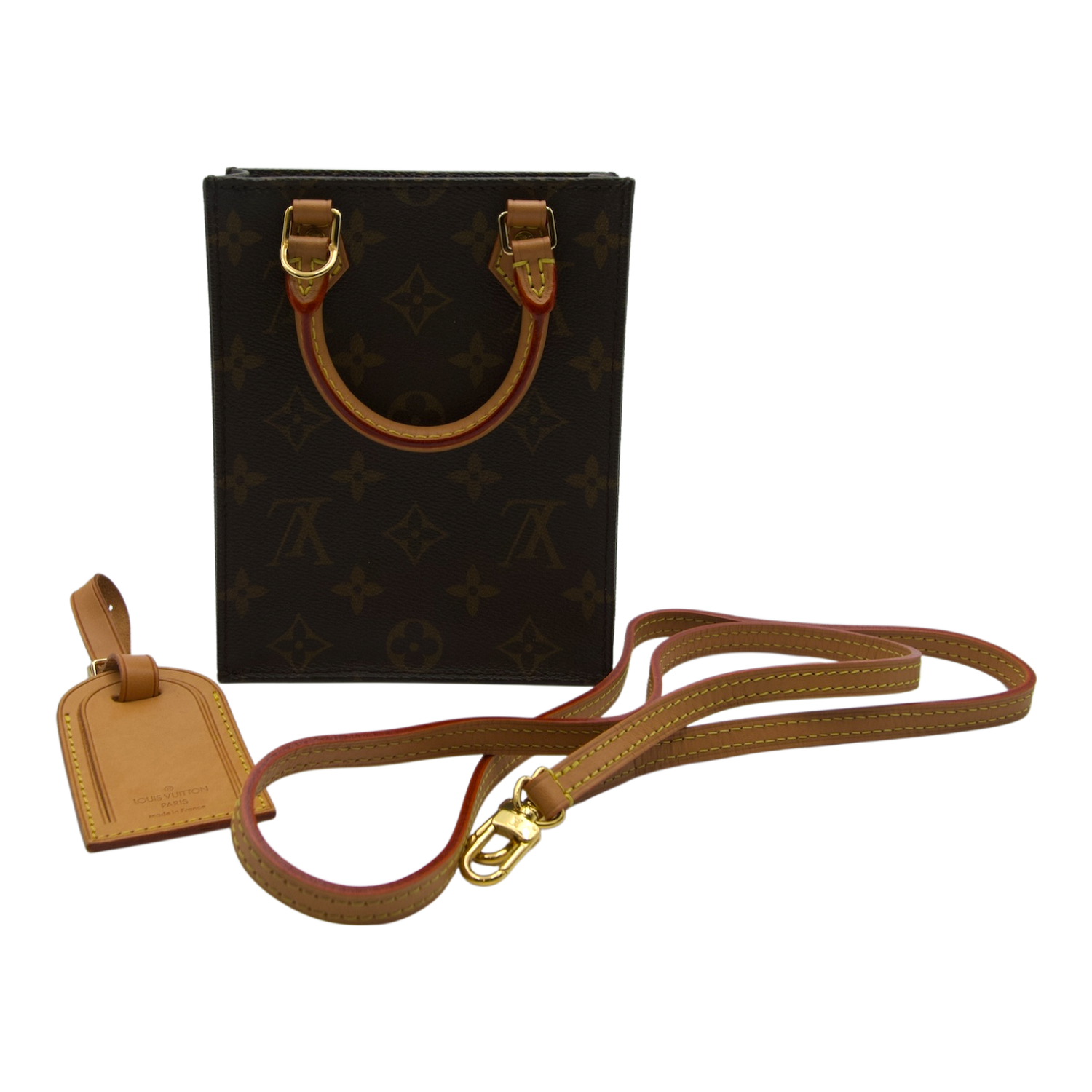 Louis Vuitton Petit Sac Plat, Monogram Canvas