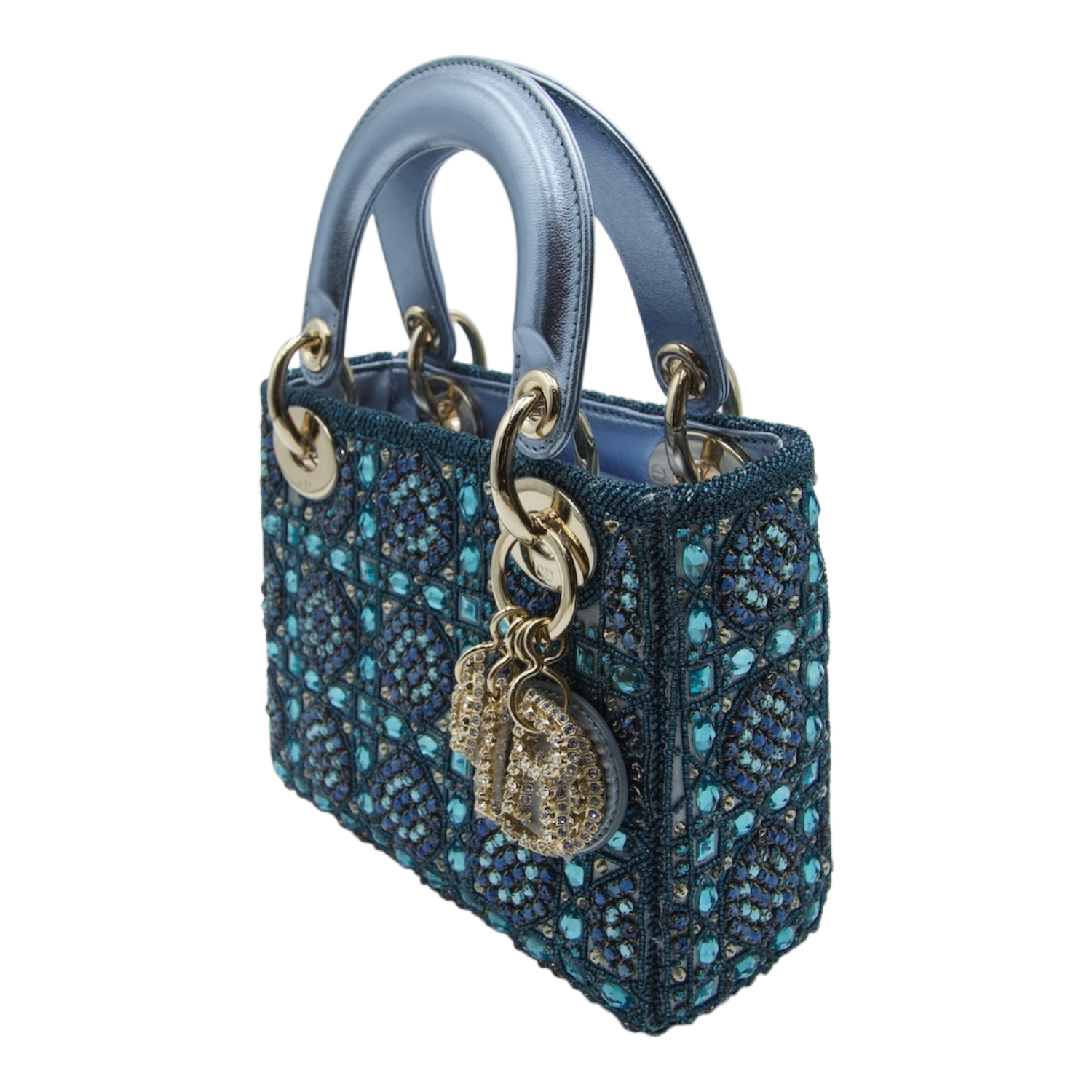 Dior Diorissimo Metallic Blue Mini