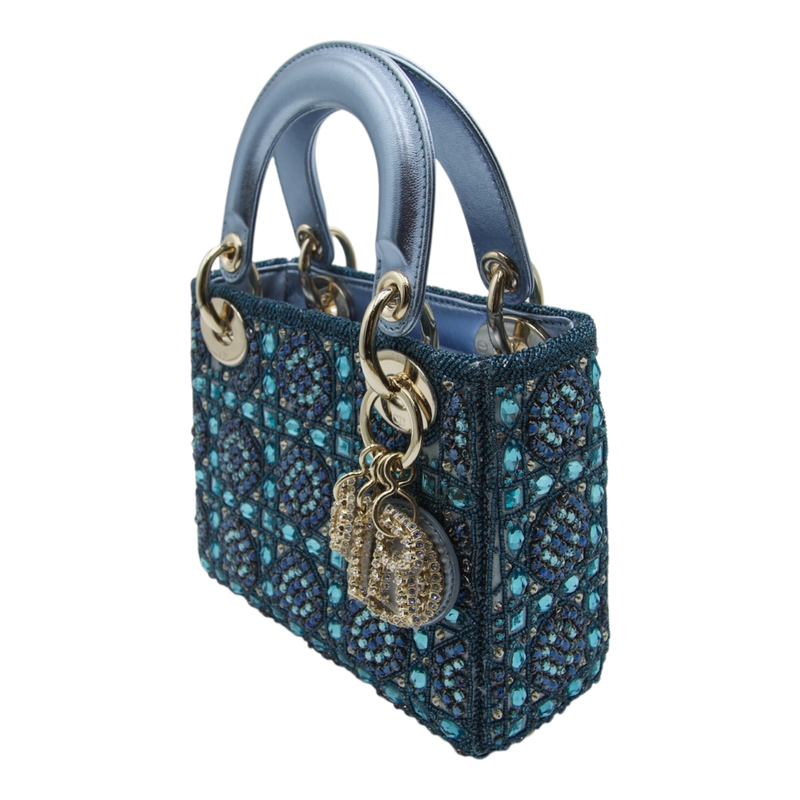 Dior Diorissimo Metallic Blue Mini