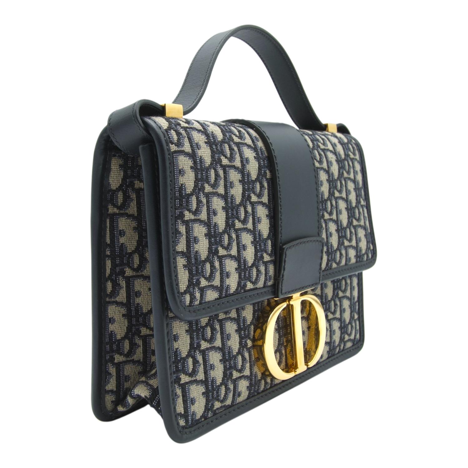 Dior 30 Montaigne Oblique Jacquard Bag, Blue