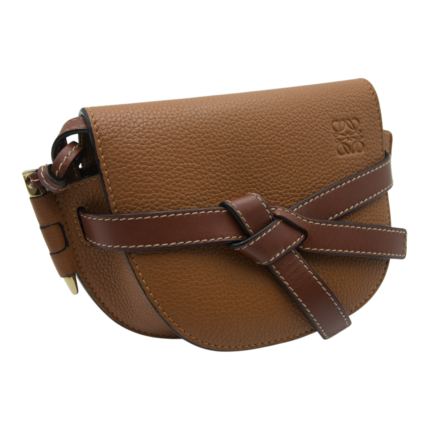 Loewe Gate Dual Crossbody Mini Caramel Soft Grain Calfskin