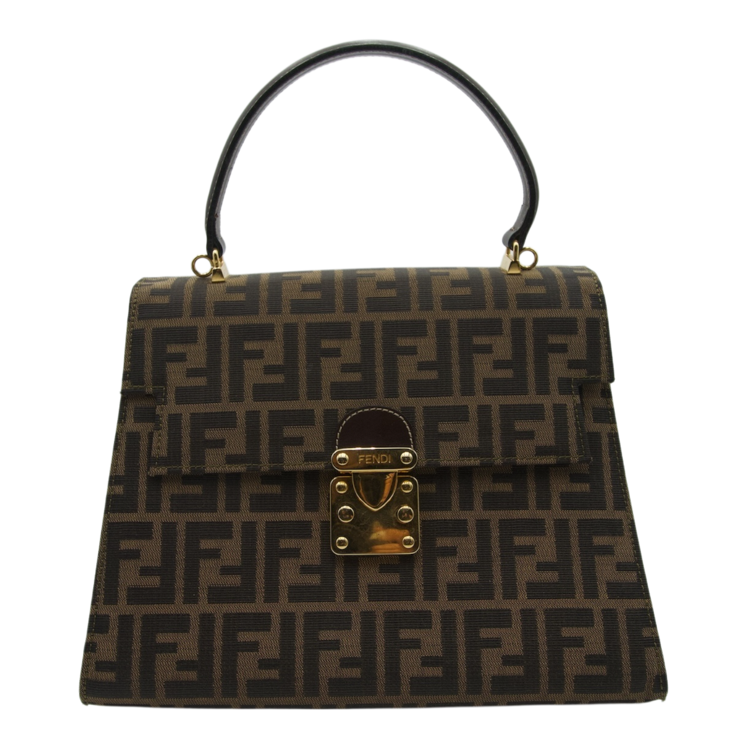 Fendi Vintage Zucca Top Handle Satchel