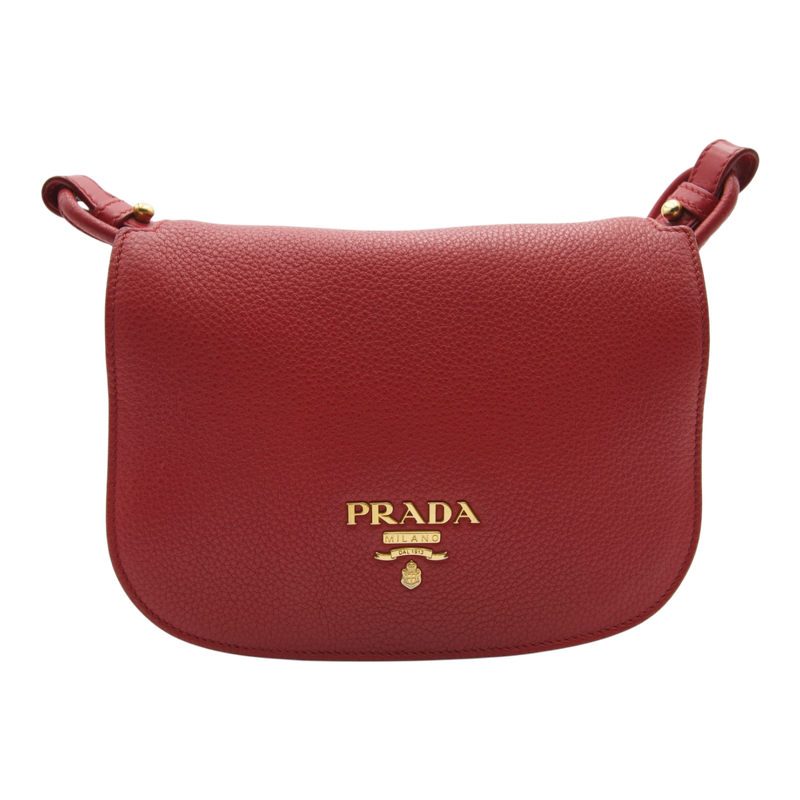 Prada Leather Shoulderbag, Red