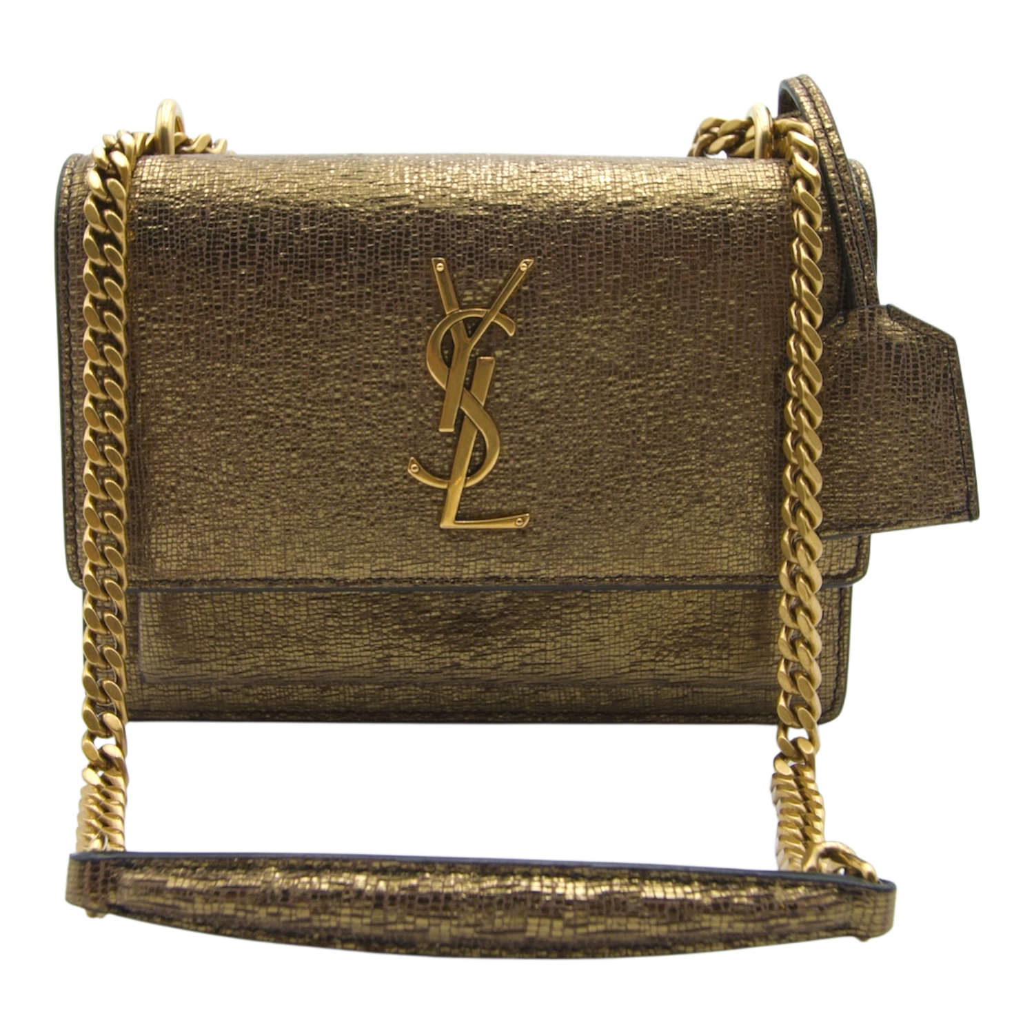 Saint Laurent Kate Metallic Gold Crossbody