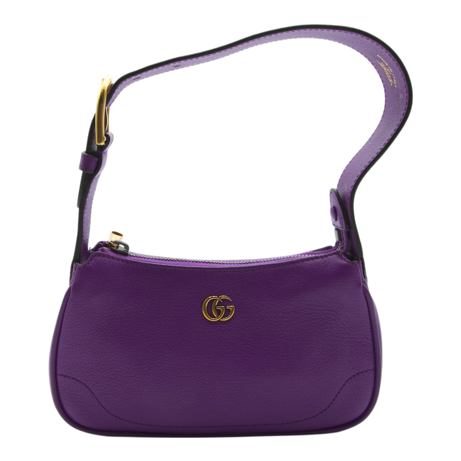 Gucci Mini Leather Aphrodite Shoulder Bag Purple