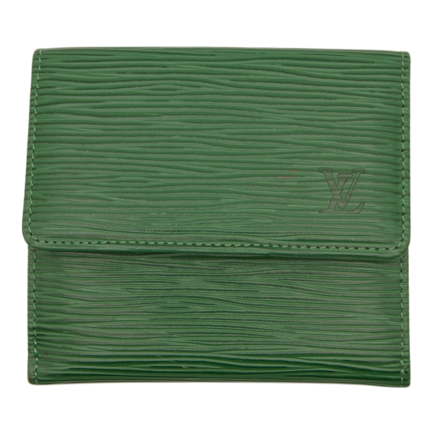 Louis Vuitton Borneo Green Epi Leather Elise Wallet