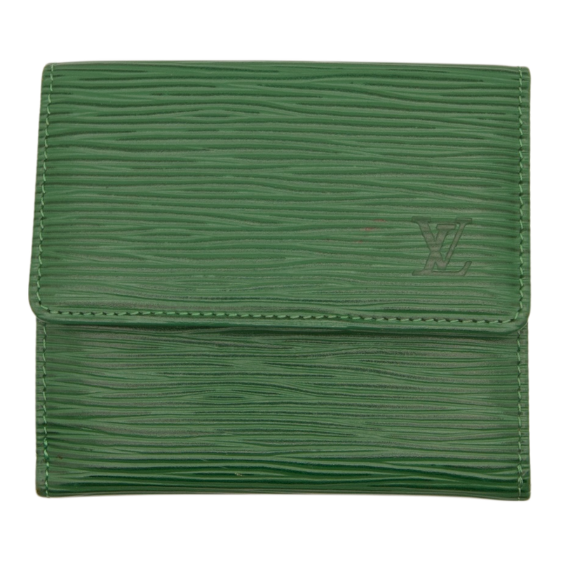 Louis Vuitton Borneo Green Epi Leather Elise Wallet