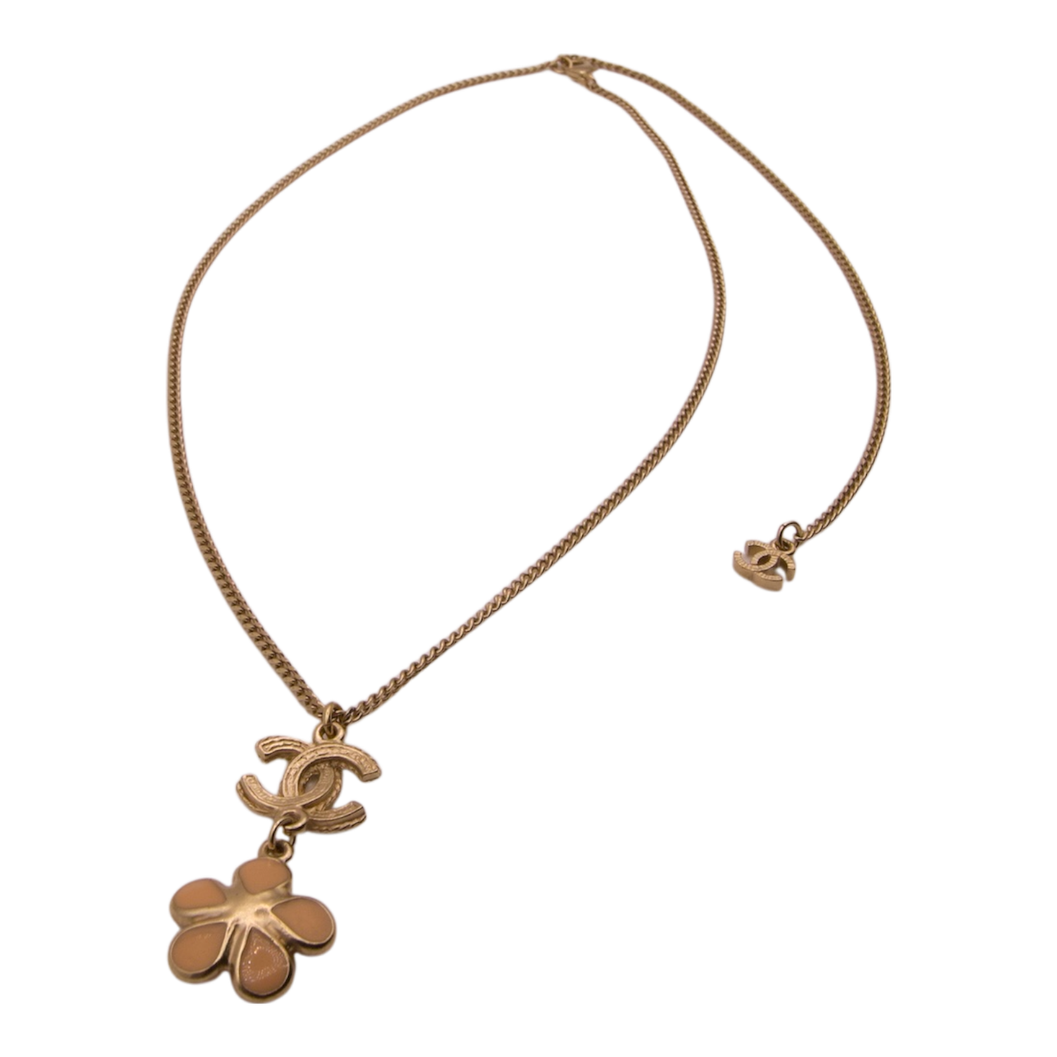 Chanel Camellia Flower Pendant Necklace