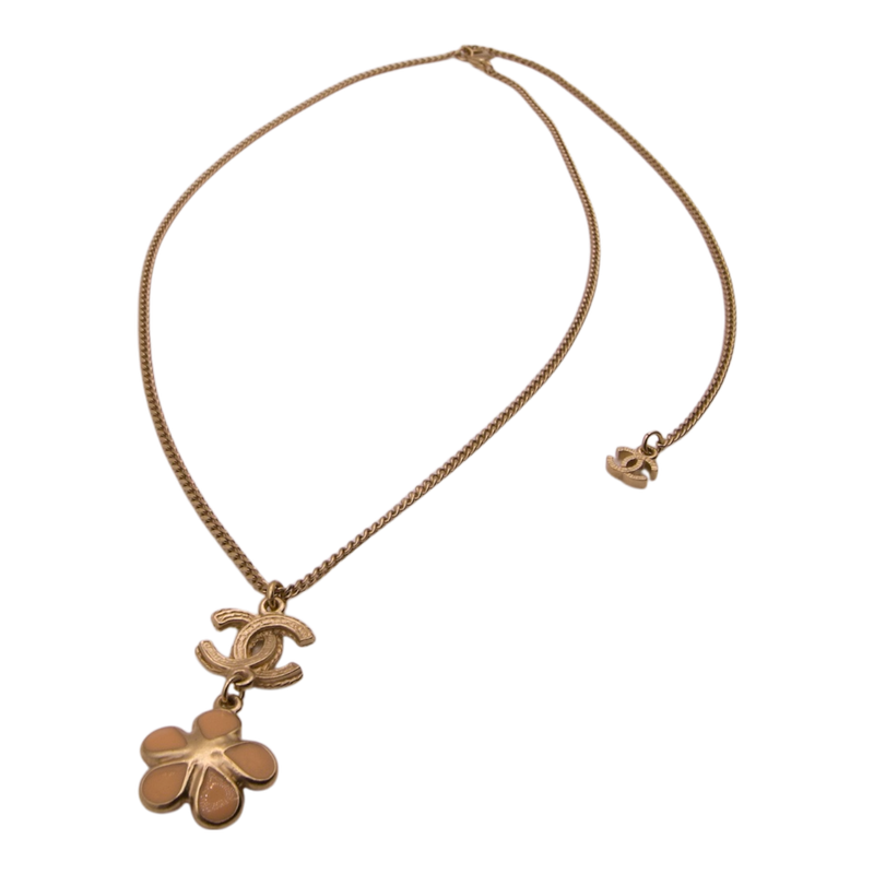 Chanel Camellia Flower Pendant Necklace