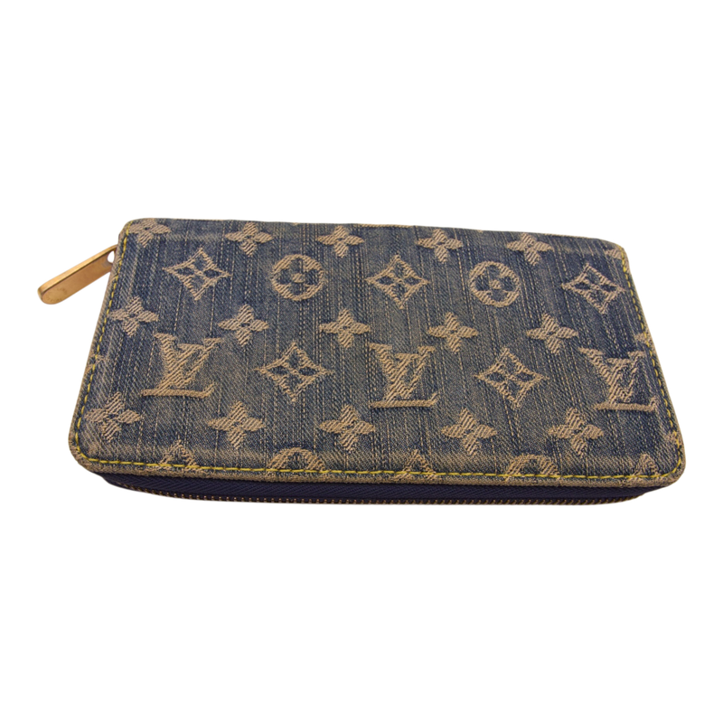 Louis Vuitton Monogram Denim Long Zippy Wallet