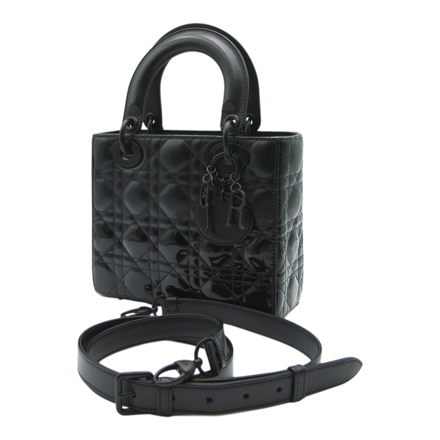 Dior Lady Dior Small Matte Black Lambskin