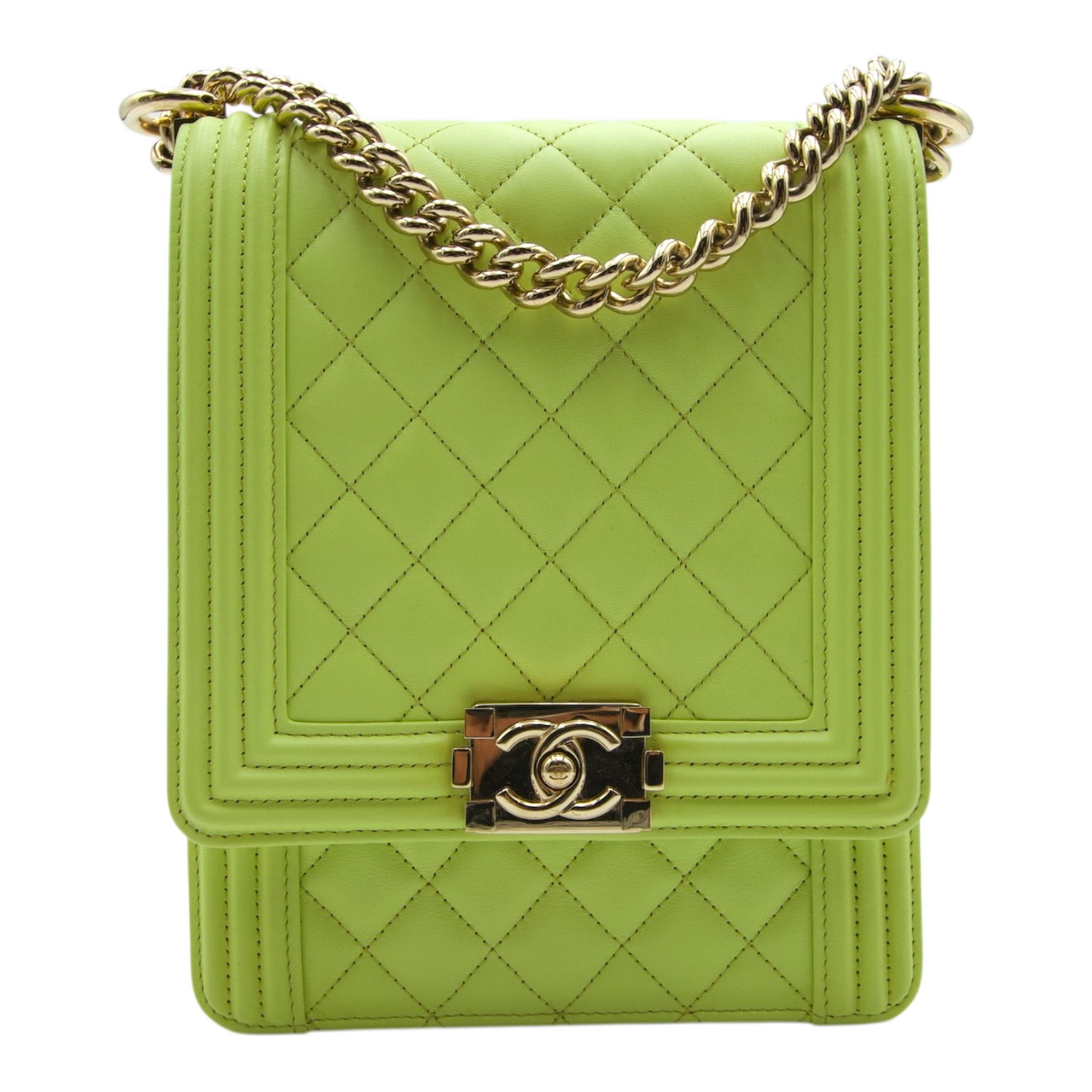 Chanel North South Bag Lime Green