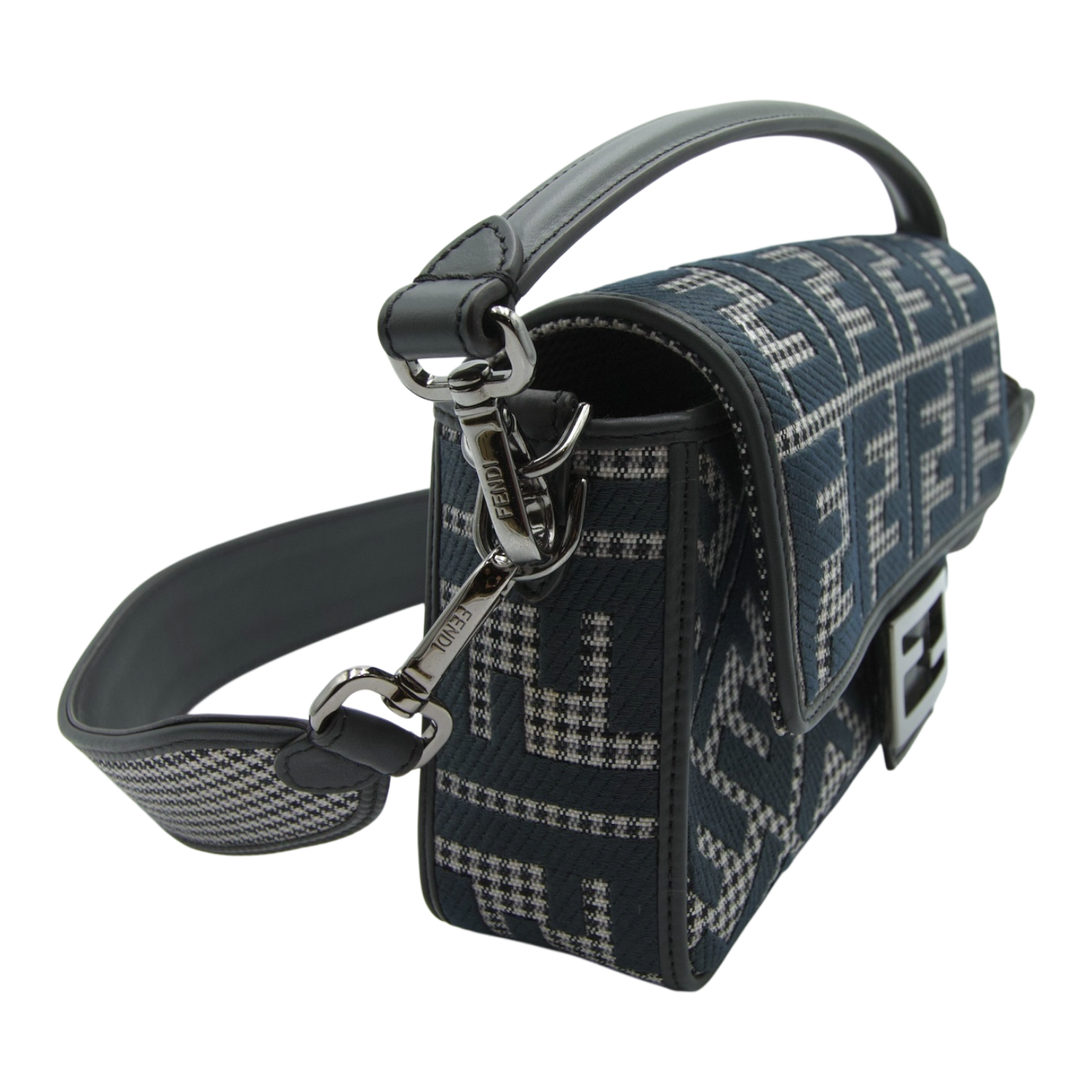 Fendi Zucca Baguette Canvas Grey