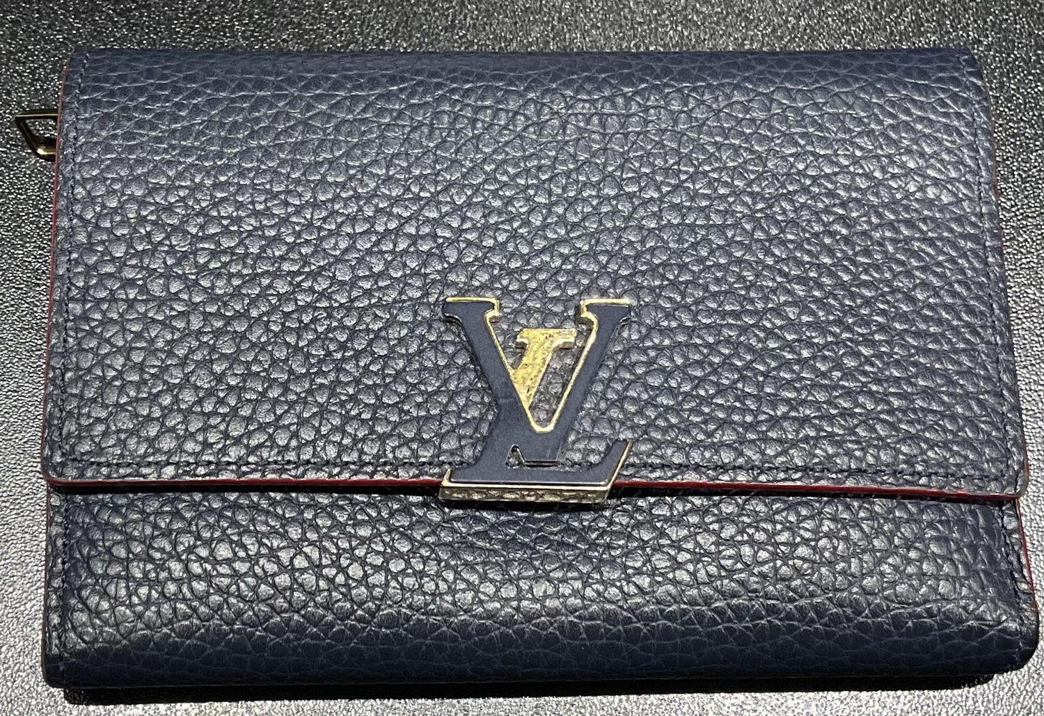 Louis Vuitton Capucines Marine Rouge Compact Wallet